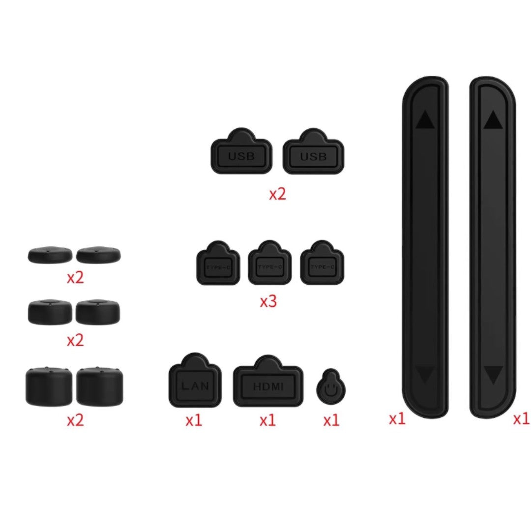 DOBE 16-in-1 Dust Plug Set for Nintendo Switch 2 Console – USB & Dock Port Protective Cap Kit - cabestdeal