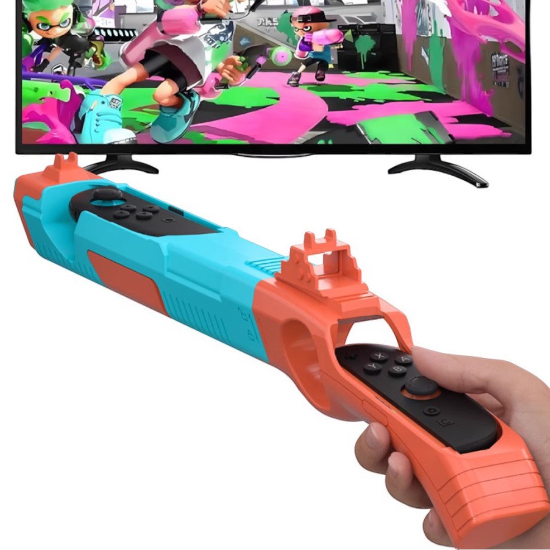 New Switch 2 Motion Light Gun Attachment for Joy‑Con – Splatoon-Style Shooter Grip - cabestdeal