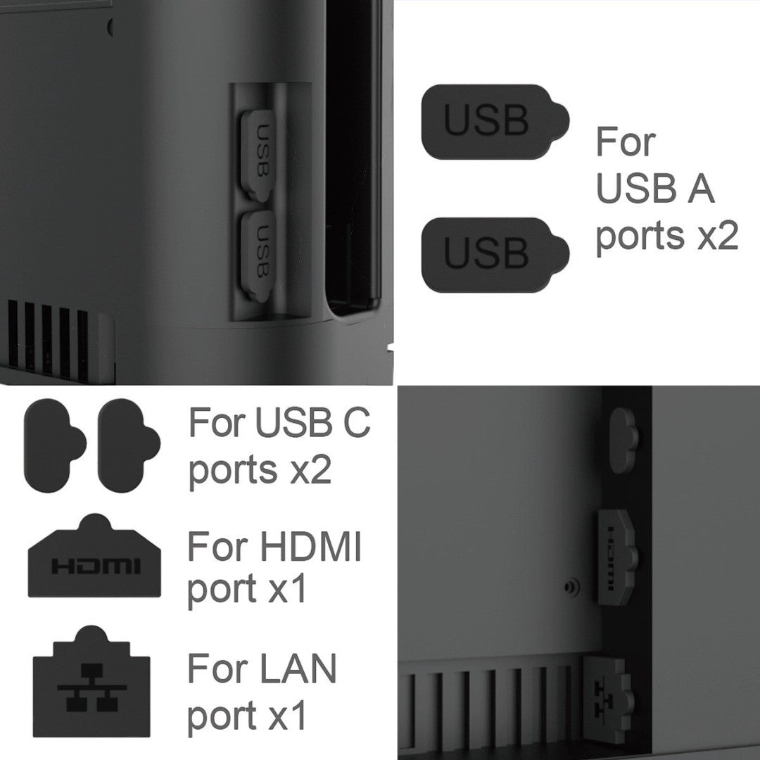 DOBE 16-in-1 Dust Plug Set for Nintendo Switch 2 Console – USB & Dock Port Protective Cap Kit - cabestdeal