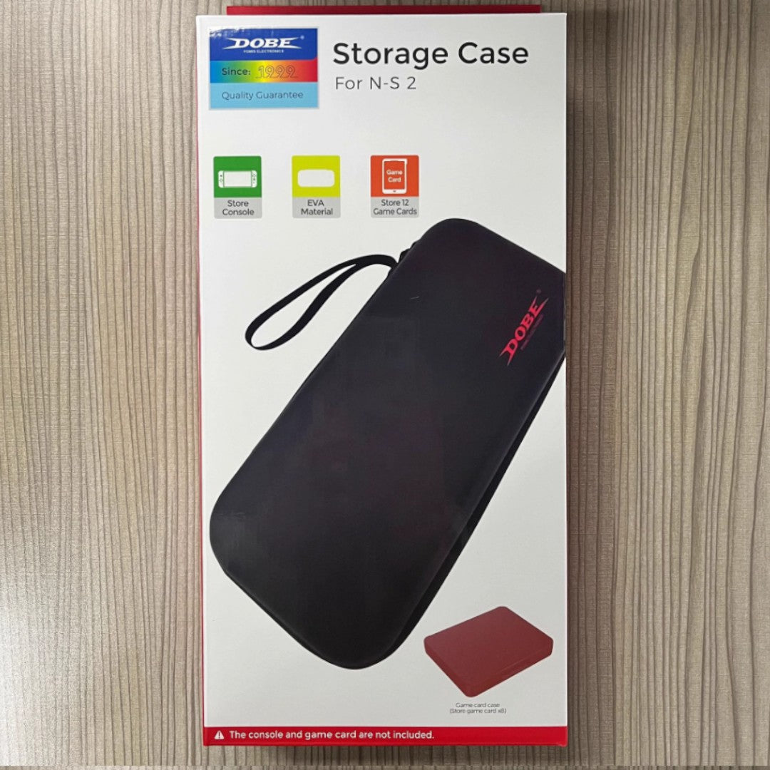 Protective Hard-Shell Carrying Case for New Switch 2 Console (NS2) – Zippered EVA Storage Bag, Holds Console and 12 Game Cards - cabestdeal