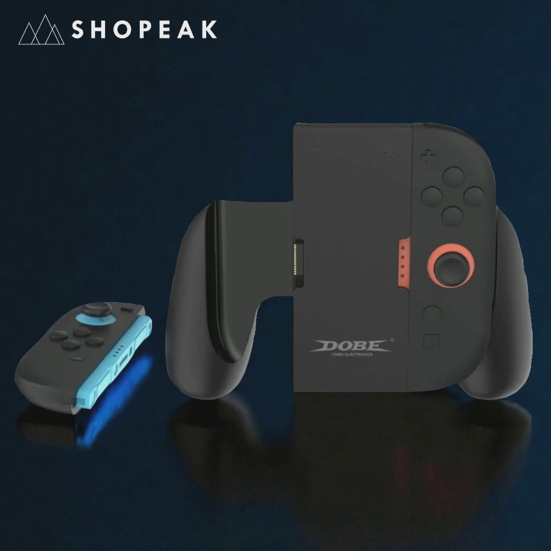 Dobe Dual Charging Grip Dock for Switch 2 Left & Right Controllers with Magnetic Mount & LED Indicators