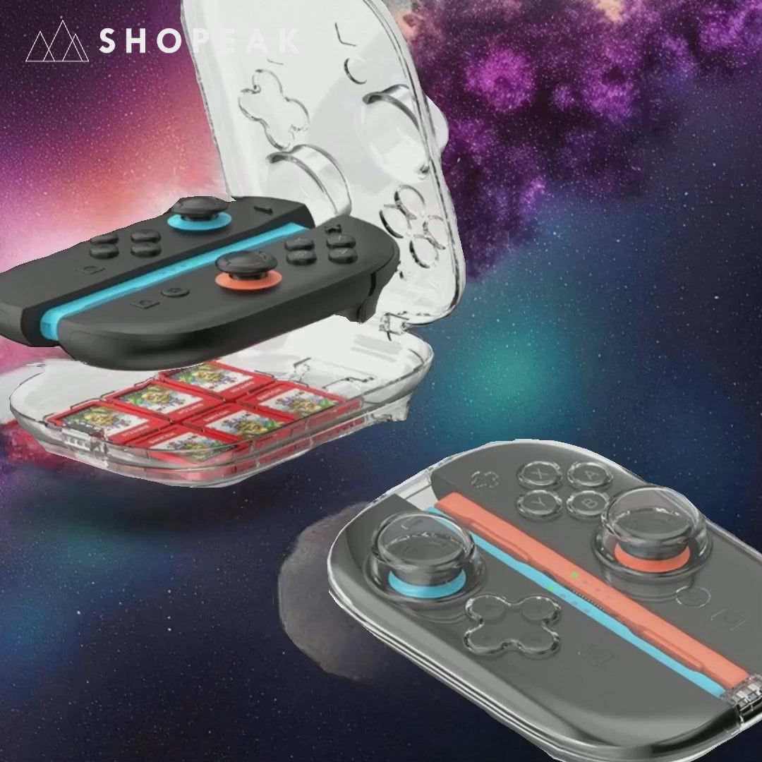 Transparent Magnetic Snap-On Storage Case for Switch 2 Joy‑Cons